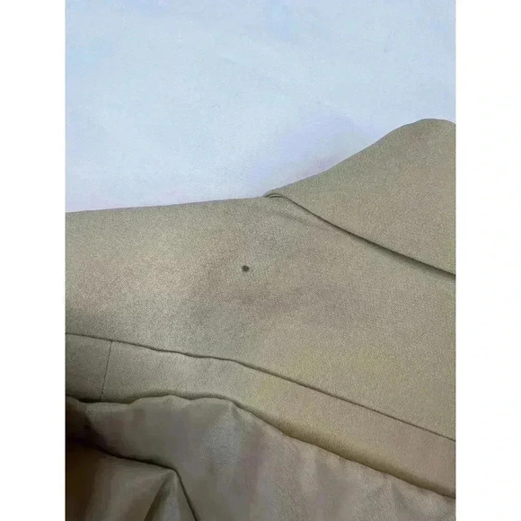 Talbots Pure Silk Blazer Womens Size 12 Beige Jacket Corpcore Suit Jacket Work - Picture 8 of 8